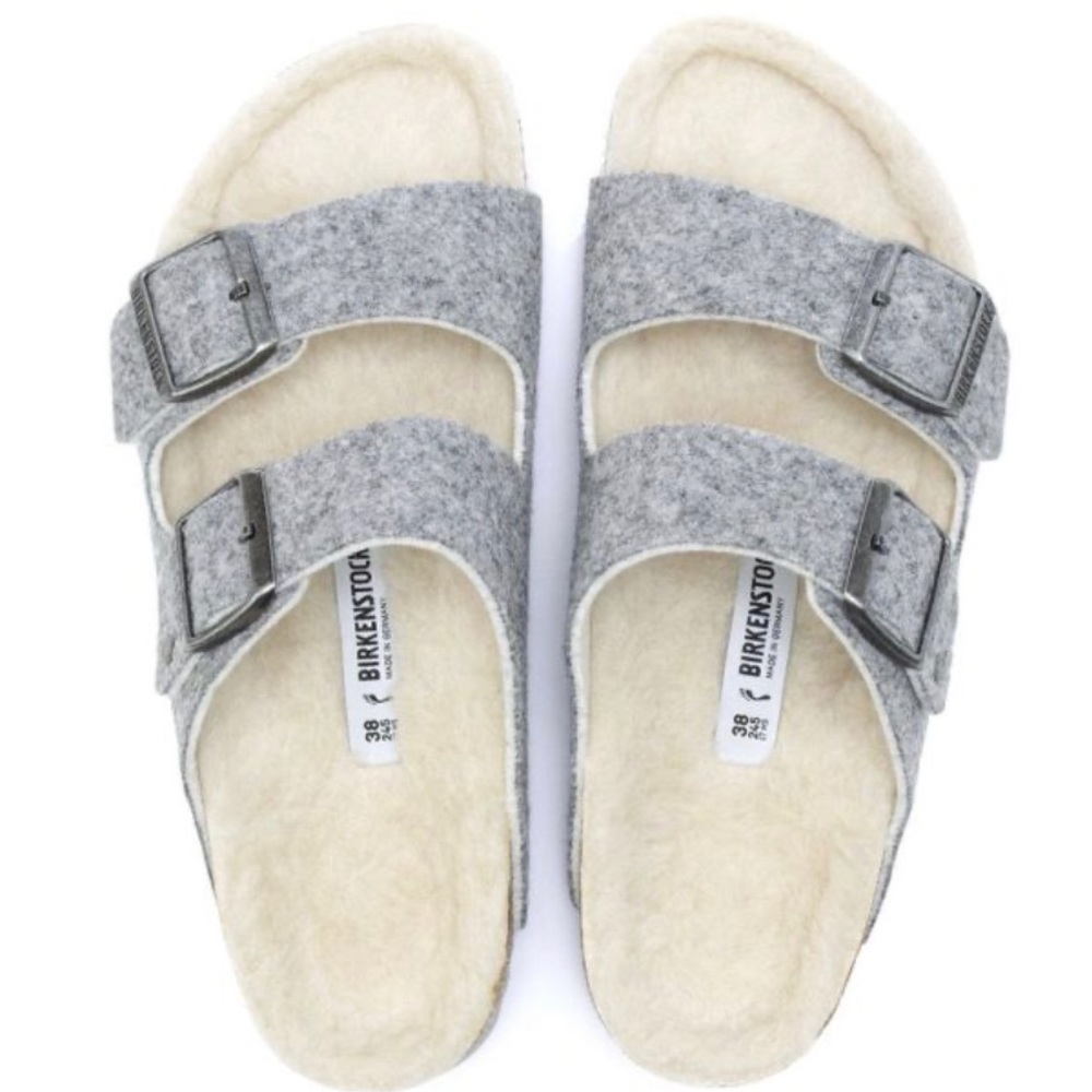 BIRKENSTOCK Women's Happy Lamb Wool Felt Sandal